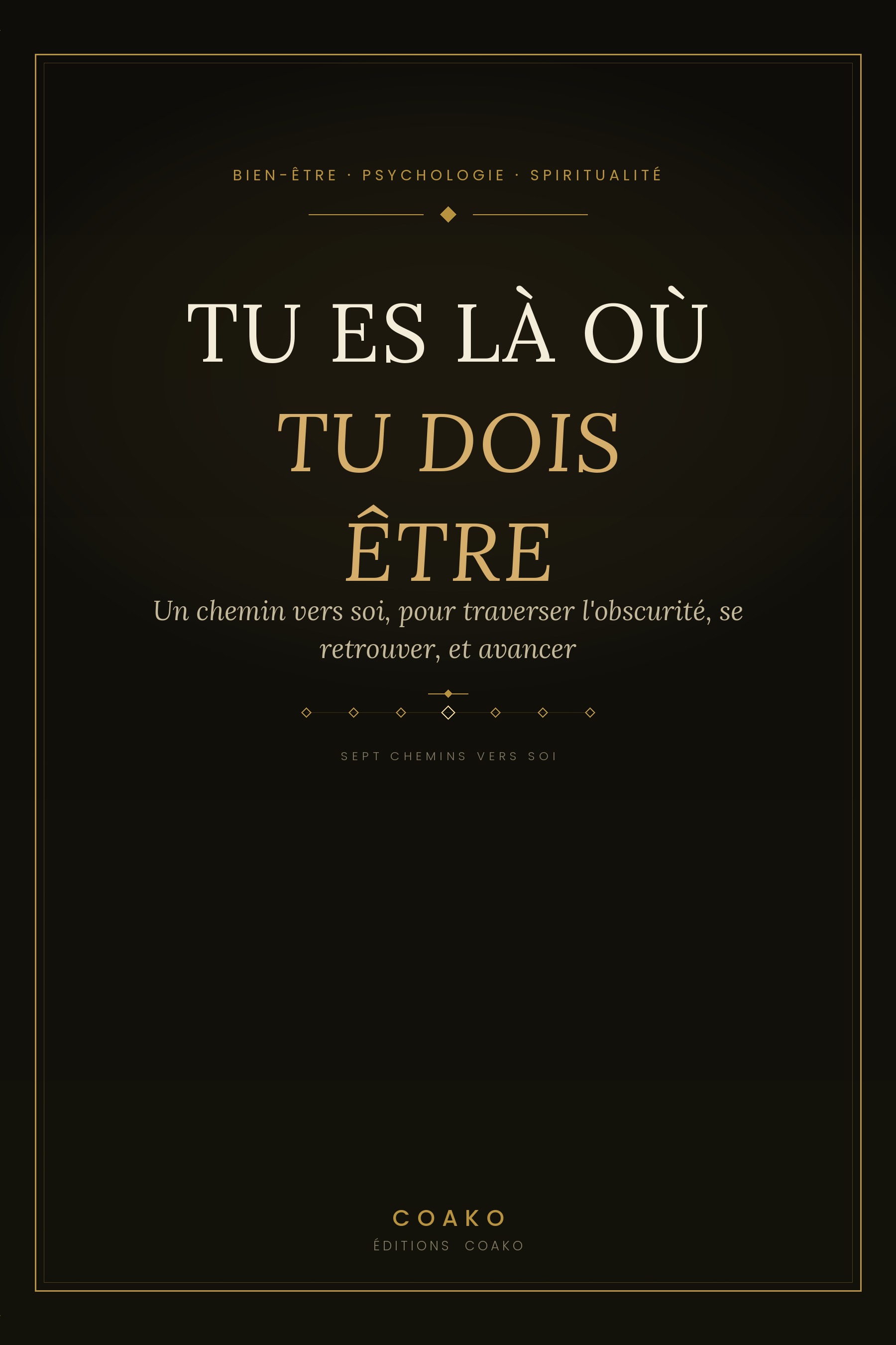 Couverture du livre Tu es là où tu dois être